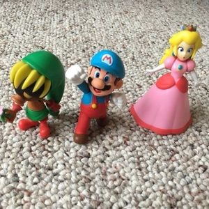 Miniature Mario Figures